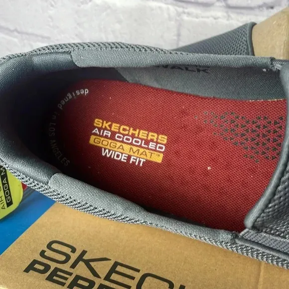 New In Box Skechers Performance GOwalk Max - Clinched Grey White Mens Size 10.5