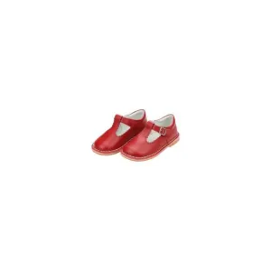 NEW L'AMOUR baby girl selina scalloped mary jane shoe in red