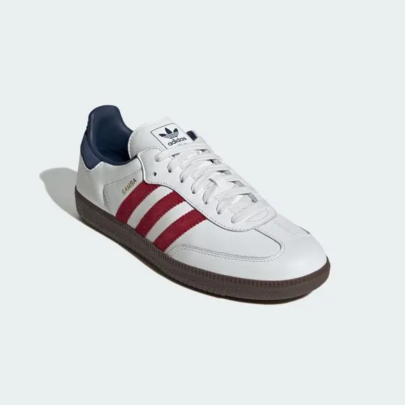 [NEW] Men's adidas Samba OG Shoes White IH4881