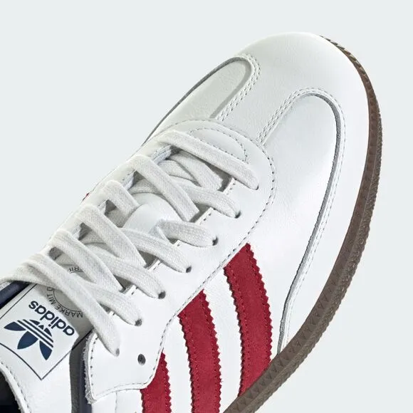 [NEW] Men's adidas Samba OG Shoes White IH4881
