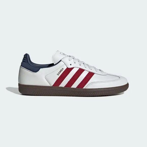 [NEW] Men's adidas Samba OG Shoes White IH4881