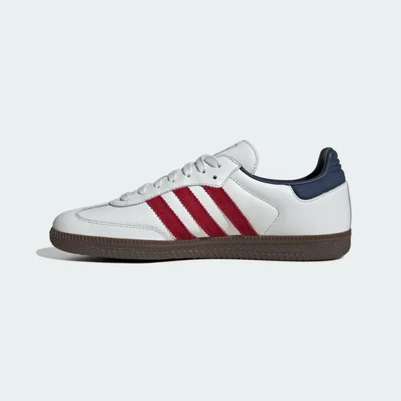 [NEW] Men's adidas Samba OG Shoes White IH4881