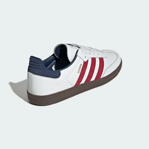 [NEW] Men's adidas Samba OG Shoes White IH4881