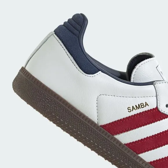 [NEW] Men's adidas Samba OG Shoes White IH4881