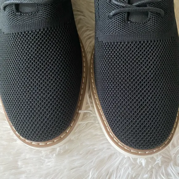 New men’s navy blue Bruno Marc navy blue business to casual lace up shoes