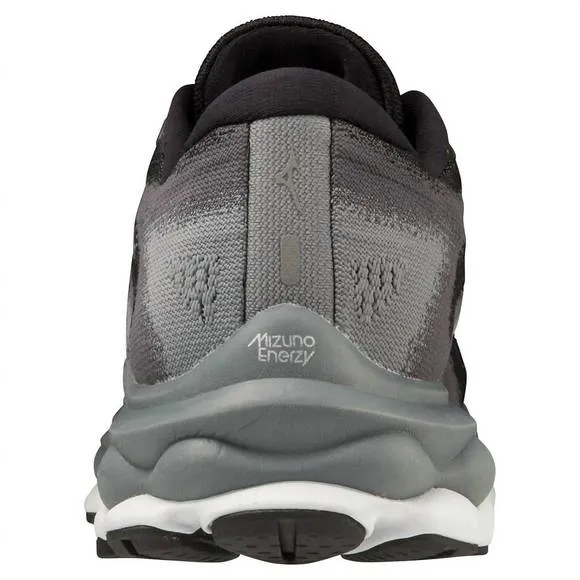 NEW MIZUNO women's wave sky 7 shoes in black-silverstar