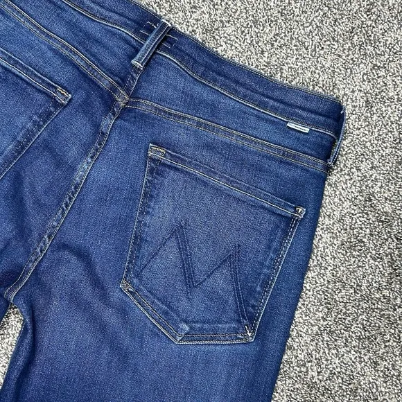 NEW Mother The Mid Rise Rambler Zip Ankle Jeans Coastal Colors Denim Womens 31