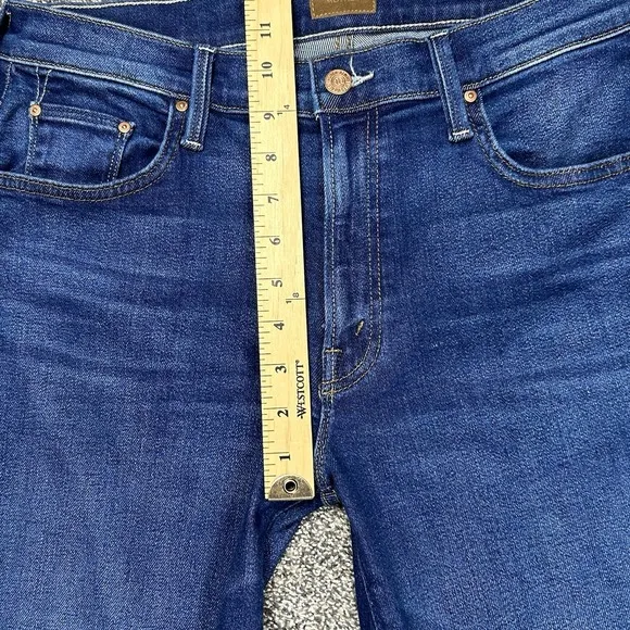 NEW Mother The Mid Rise Rambler Zip Ankle Jeans Coastal Colors Denim Womens 31
