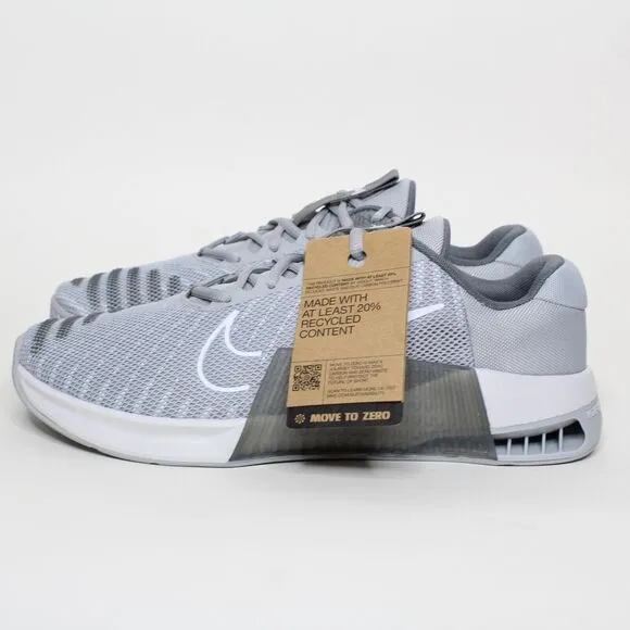 New Nike Metcon 9 Men's Workout Shoes Training Gray White DZ2617-002 Size 10 New