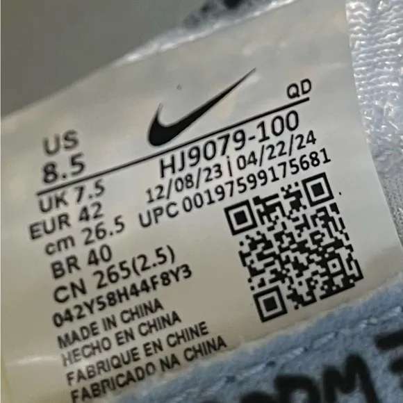 NEW Nike ZoomX Vaporfly 3 Womens Size 10 Running Shoes Sneakers Psychic Blue