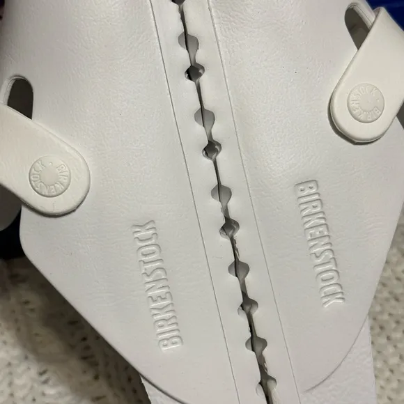 New NWT Birkenstock 39 white Boston sandal clog 8 EVA shoes slip on birks lake