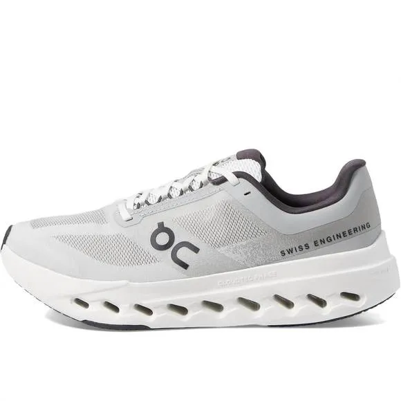 NEW ON RUNNING women's cloudsurfer next wide running shoes in glacier/white