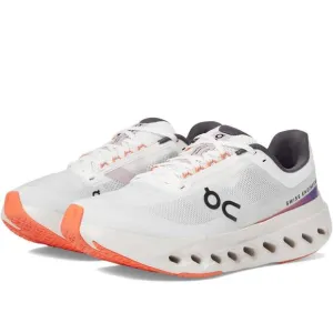 NEW ON RUNNING women's cloudsurfer next wide running shoes in white/flame