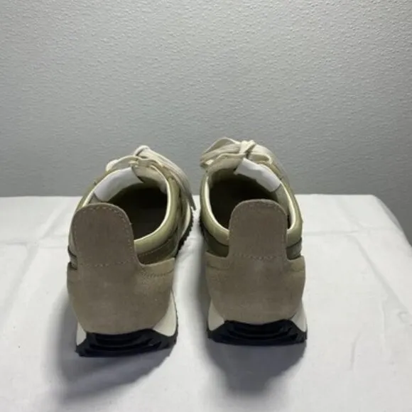 NEW RAG AND BONE  New York Low Top Suede Retro Runner Light Sand Womens Size 9.5