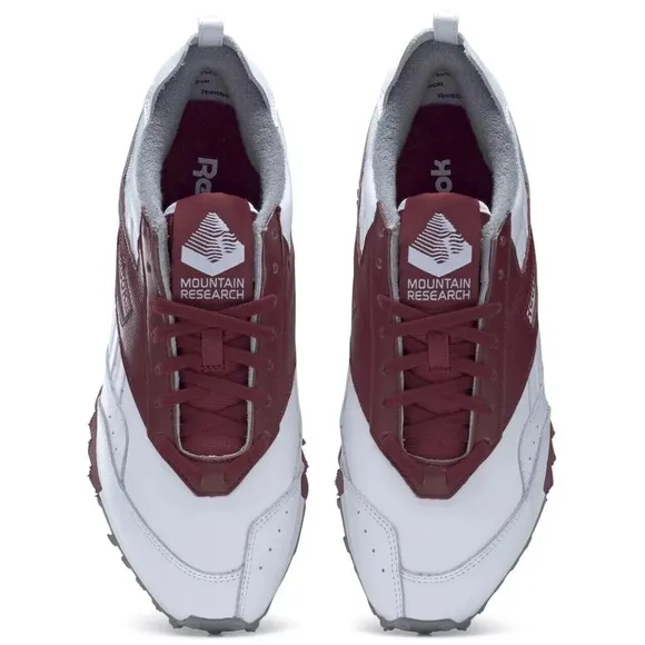 NEW Reebok Men's Size 10 Shoes Mountain Research LX2200 Sneakers White Burgundy