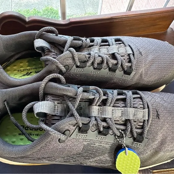 NEW Reebok Nano X1 Men's 9.5M Grey Black Work Comp Toe Shoes