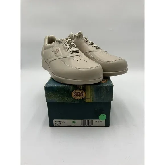 NEW SAS Time Out Bone Men's Casual Shoes Brown US Size 9.5 NARROW 0092-002 NIB