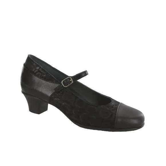 NEW SAS women's isabel shoes-slim in black/snake