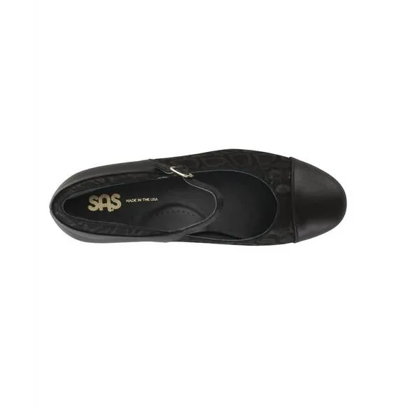 NEW SAS women's isabel shoes-slim in black/snake