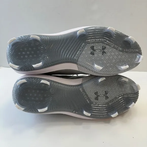 New Under Armour UA Harper 8 Elite TPU Baseball Cleats Molded Plastic Gray Men14