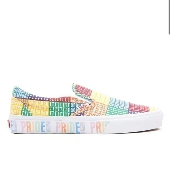 NEW Vans Pride Classic Slip-On Shoes Size 9.5