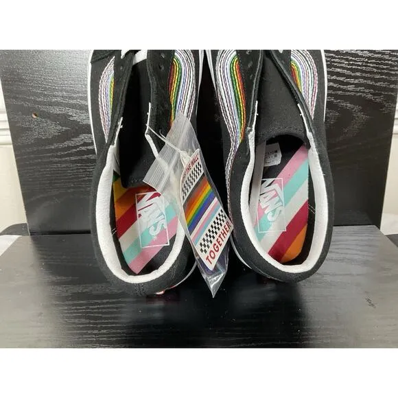 (NEW) Vans Pride Collection Love is Love Shoes Men’s Size 9 Black Rainbow