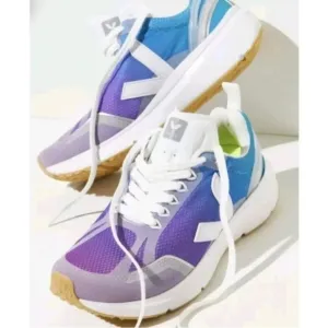 New Veja Condor 2 Alveomesh Jolie Foulee Sneakers in White Purple Blue