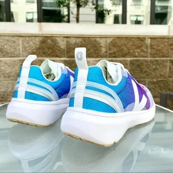 New Veja Condor 2 Alveomesh Jolie Foulee Sneakers in White Purple Blue