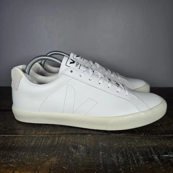 NEW Veja Esplar Womens Size 10 EU 41 Lace Up Low Top Casual Shoes White Leather