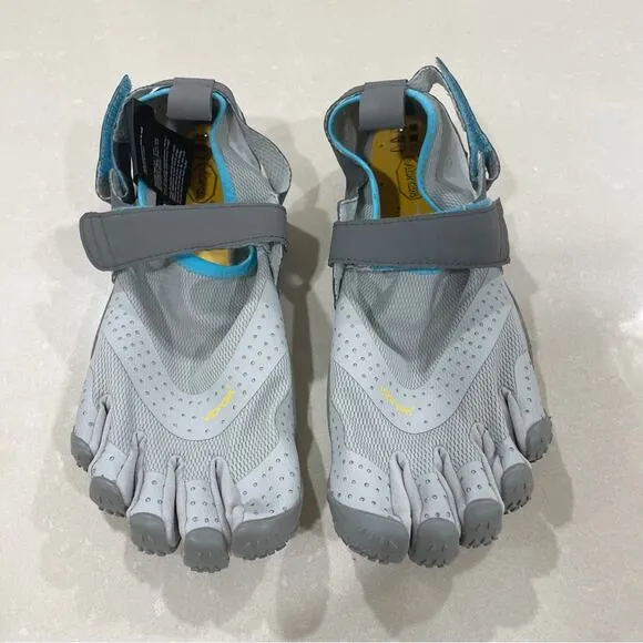 NEW Vibram FiveFinger V-Aqua Amphibious Training Shoes Grey Blue Women 42 9.5 10