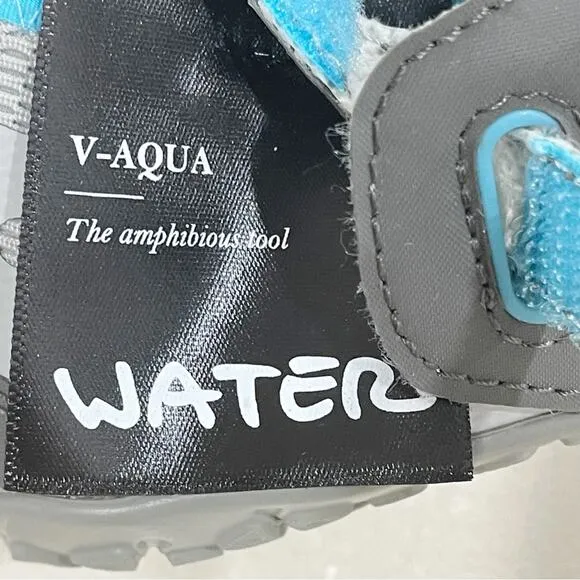 NEW Vibram FiveFinger V-Aqua Amphibious Training Shoes Grey Blue Women 42 9.5 10