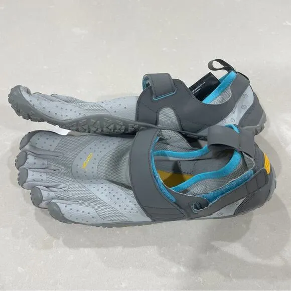 NEW Vibram FiveFinger V-Aqua Amphibious Training Shoes Grey Blue Women 42 9.5 10