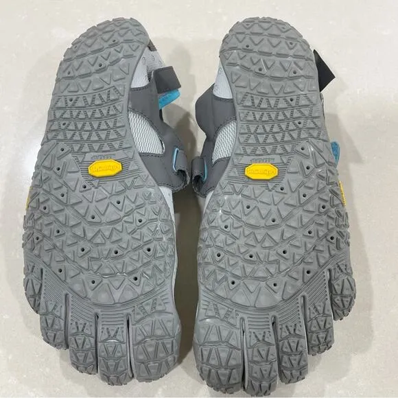 NEW Vibram FiveFinger V-Aqua Amphibious Training Shoes Grey Blue Women 42 9.5 10