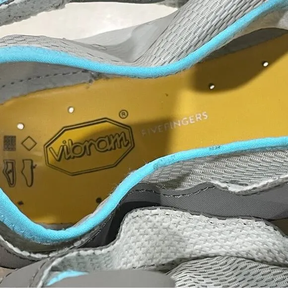 NEW Vibram FiveFinger V-Aqua Amphibious Training Shoes Grey Blue Women 42 9.5 10