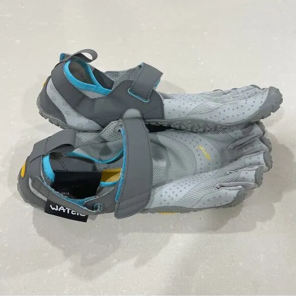 NEW Vibram FiveFinger V-Aqua Amphibious Training Shoes Grey Blue Women 42 9.5 10