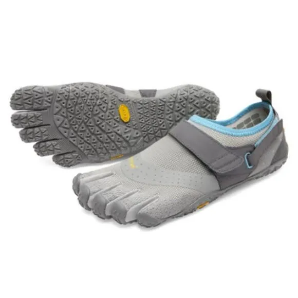NEW Vibram FiveFinger V-Aqua Amphibious Training Shoes Grey Blue Women 42 9.5 10