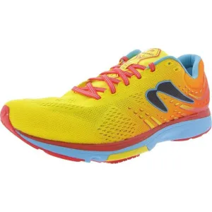 Newton Mens Fate 8 Yellow Lace-Up Knit Running &amp; Training Shoes New