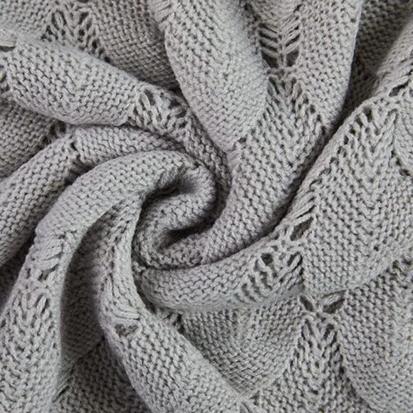 New Unique V Neck Hollow Out Knit Sweater