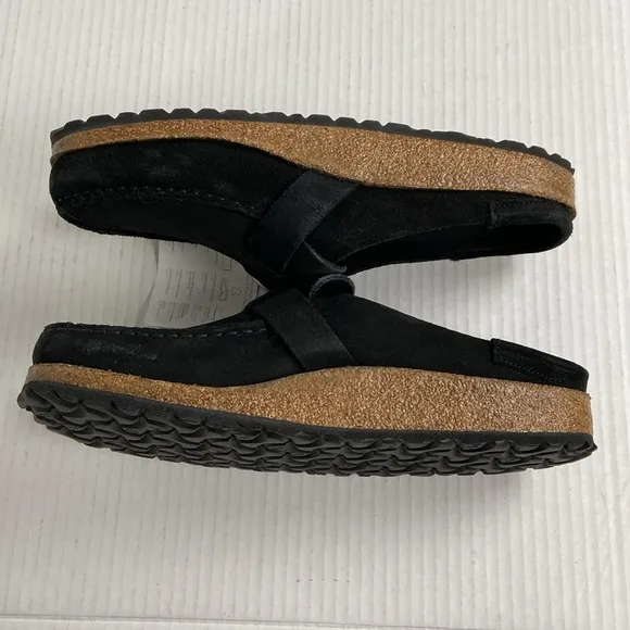 NIB Birkenstock Buckley Narrow Fit Suede Leather‎ Clogs EU41 Black Unisex