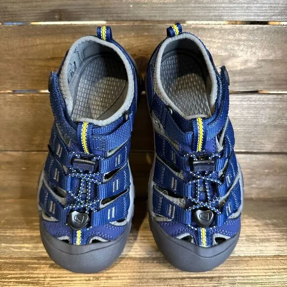 NIB New Big Kids Keen Newport H2 Blue Strappy Outdoor Shoes Sandals Size 1 Y