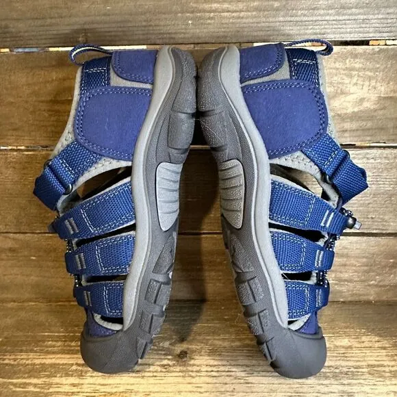 NIB New Big Kids Keen Newport H2 Blue Strappy Outdoor Shoes Sandals Size 1 Y