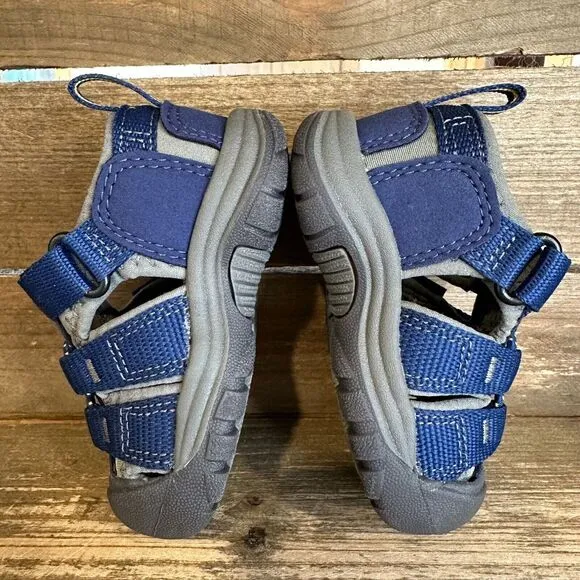 NIB New Little Kids Keen Newport H2 Blue Strappy Outdoor Shoes Sandals Size‎ 4 C