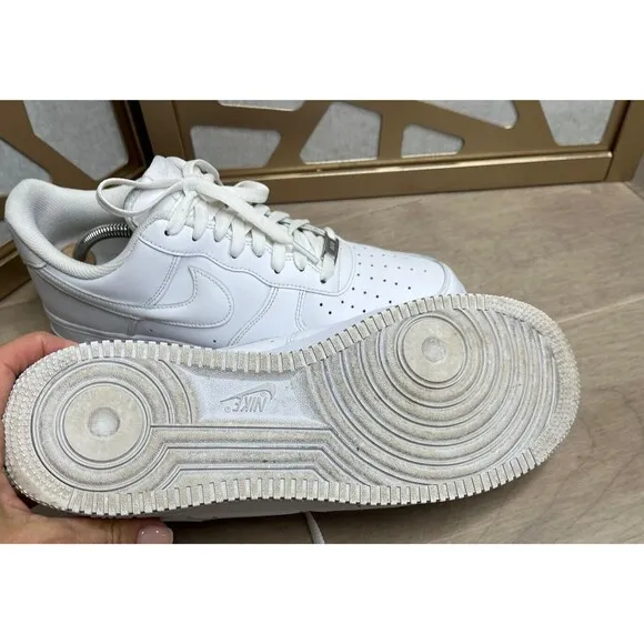 Nike 315122-111 Air Force 1 AF1 Low Triple White Mens Shoes Sz 11.5 Sneakers