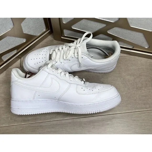 Nike 315122-111 Air Force 1 AF1 Low Triple White Mens Shoes Sz 11.5 Sneakers