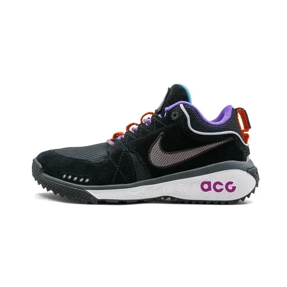 Nike ACG Dog Mountain Hiking Shoe Mens 6.5 Womens 8 Black Grape Grey AQ0916-001