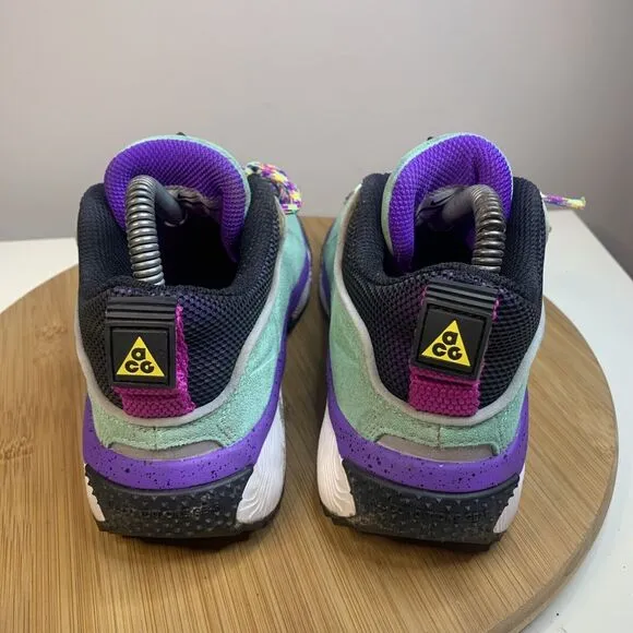Nike ACG Dog Mountain Womens Size 7 Hiking Shoes Emerald Rise 2018 Green Purple