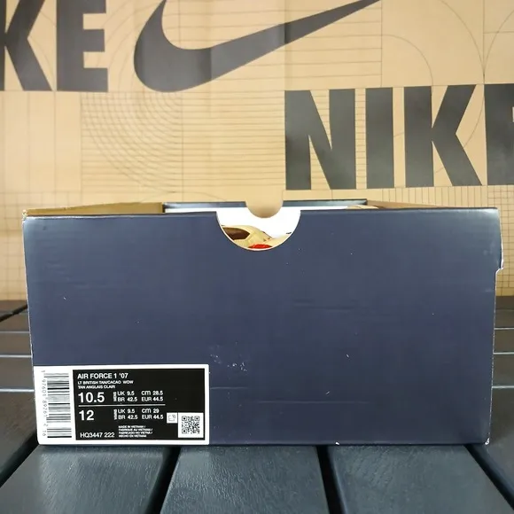 Nike Air Force 1 '07 Light British Tan Cacao HQ3447-222 Men's Size 10.5 - New NA