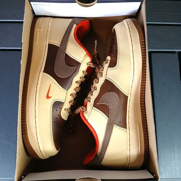 Nike Air Force 1 '07 Light British Tan Cacao HQ3447-222 Men's Size 10.5 - New NA