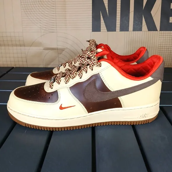 Nike Air Force 1 '07 Light British Tan Cacao HQ3447-222 Men's Size 10.5 - New NA
