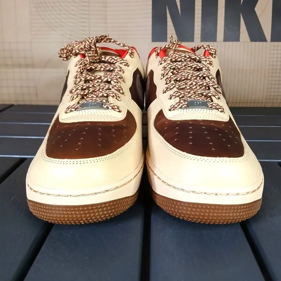 Nike Air Force 1 '07 Light British Tan Cacao HQ3447-222 Men's Size 10.5 - New NA